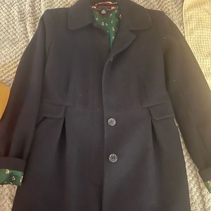 Navy wool peacoat